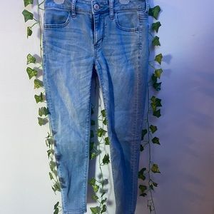 american eagle straight leg skinny jeans/jeggings